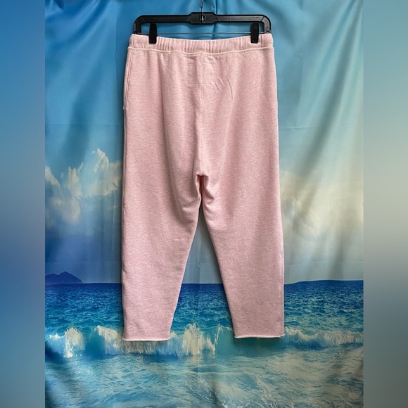 Frank & Eileen Tee Lab Drawstring Triple Fleece Sweatpants Raw Hem Size: XS Pink - Picture 10 of 16